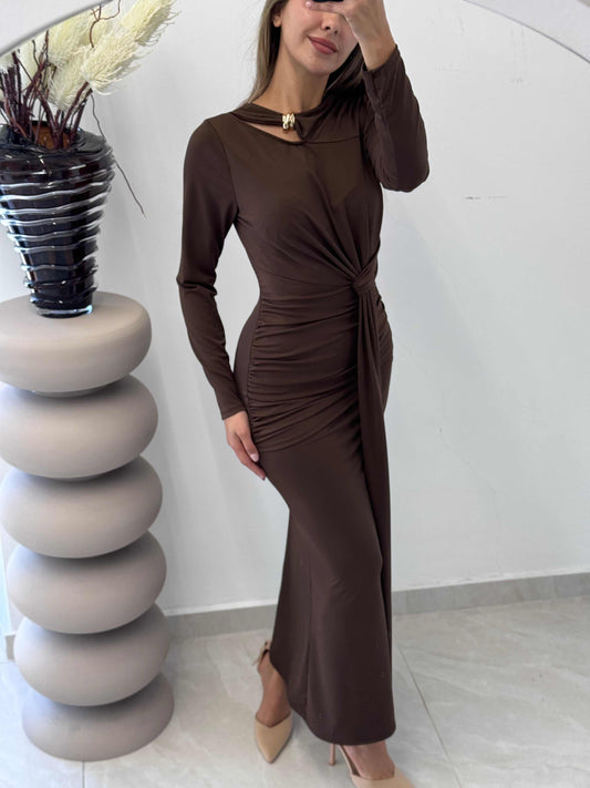 שמלה בד ליקרה מידה 38-40