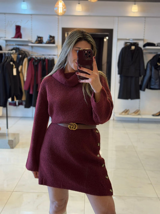 שמלת סריג מידי