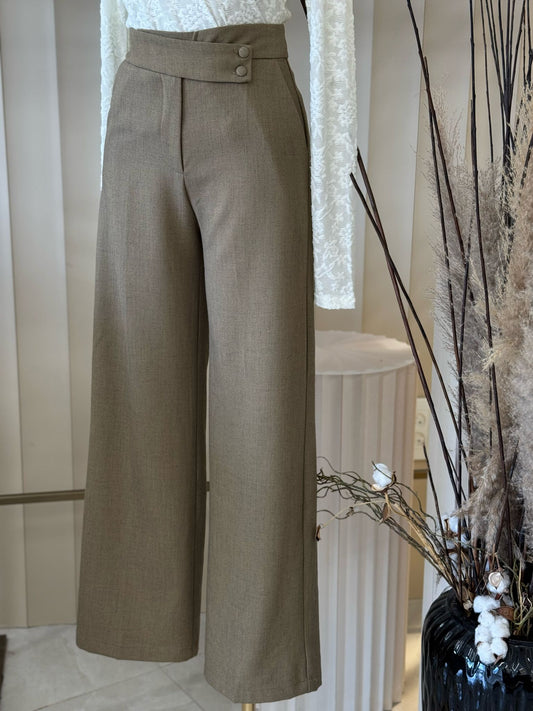 מכנס מחויט חום