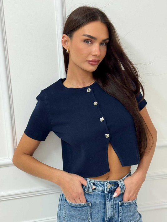 חולצת סריג V ליידי מידה 38-40