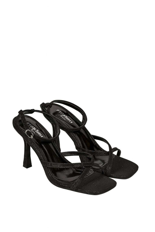 סנדל עקב נצנץ עם עקב בגובה 7 ס"מ