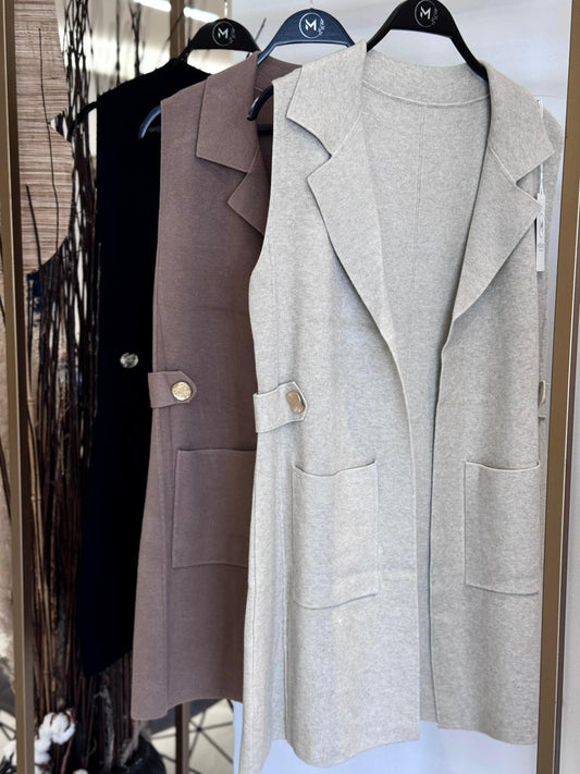 ווסט בד סריג כפתורים