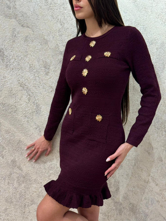 שמלה בד סריג