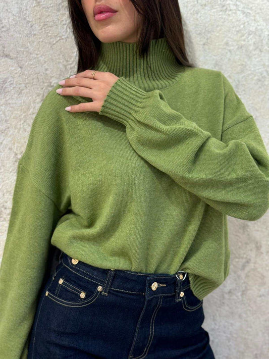 סריג עבה בצבע חם עם טקסטורה רכה ונעימה