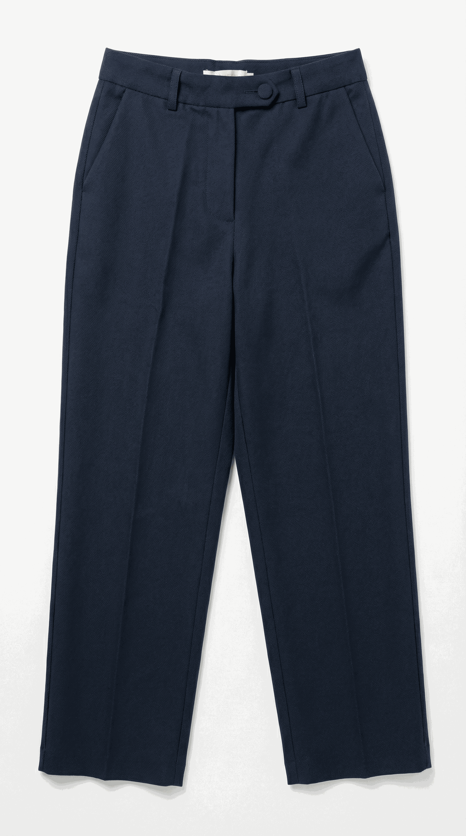 מכנס מחויט עם חגורה וכפתור במראה אלגנטי