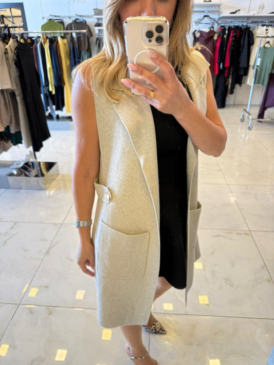 ווסט בד סריג כפתורים