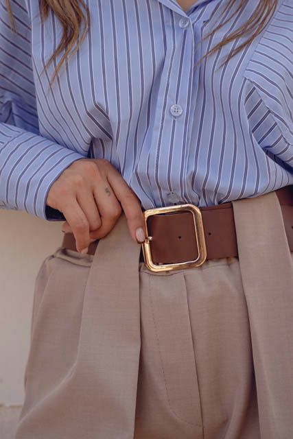 מכנס מחויט עם גומי במותן