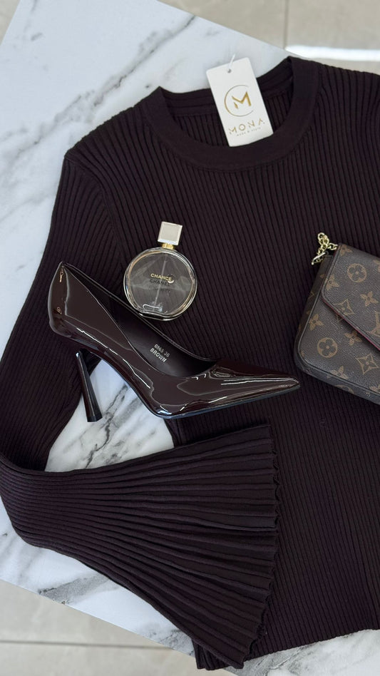 סריג לייקרה ידיים מתרחבות