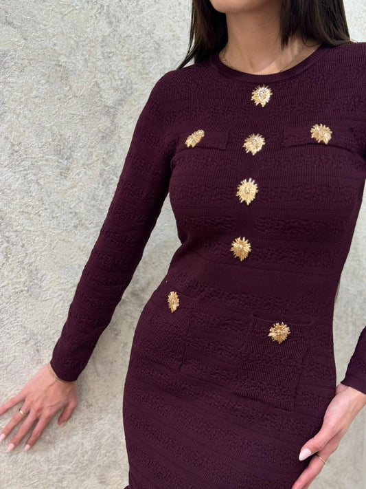 שמלה בד סריג